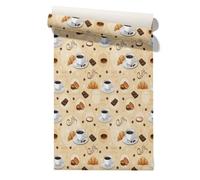 Toile Adhésive Autocollant Rétro Moderne Etanche Autoadhésif Cuisine | Vinyle autocollant; Ideal pour Cuisine et Salle de Bain; Etanche. Autoadhésif; Pose sans travaux