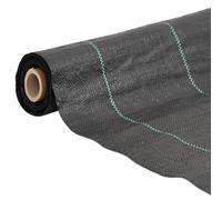 Toile anti-mauvaises herbes - Noir - 2 x 200 m - En polypropylène - Tissu de sol perméable à l'eau - Résistant à la déchirure - Respirant comme barrière racinaire pour parterres surélevés, terrasse