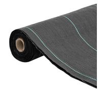 Toile anti-mauvaises herbes noire 0,5 x 200 m PP | Perméable à l'eau, perméable à l'air, découpable, pour jardin, aménagement paysager, parterre surélevée, chemin de gravier