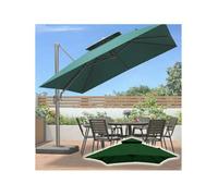 Toile Carrée pour Parasol Déporté Toile De Rechange pour Parasol Déporté De Terrasse Pare-Soleil Extérieur en Tissu Résistant À l'eau pour Jardin(Green,300x300cm/10x10ft)