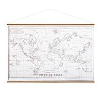 Toile ""Carte"" 110x73cm - Atmosphera Créateur d'intérieur