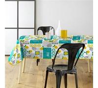 Douceur d'Intérieur Nappe rectangulaire Citronnade PVC imprimé 140 x 240 cm Jaune