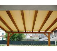 Toile Couverture Voile Beige 2.8 x 5.8 MT Pour Pergola 3 x 6 MT 168V