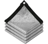 Toile D’Ombrage Aluminisée Sans Marque 90%, Filet Pare-Soleil Respirant Avec Œillets, 1,8 x 7,3 m, Patio Jardin Pergola RV Voiture