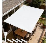 Toile d’ombrage rectangulaire 70x300cm pergola Jardin Exterieur Format rectangulaire,Protection UV, Protection Solaire Toile Ombrage Imperméable pour Extérieur Jardin,Blanc