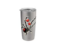 Toile d'amour Spider Black Widow Gobelet isotherme en acier inoxydable double paroi