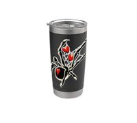 Toile d'amour Spider Black Widow Gobelet isotherme en acier inoxydable double paroi