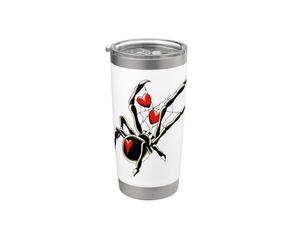 Toile d'amour Spider Black Widow Gobelet isotherme en acier inoxydable double paroi