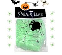 Toile d'Araignée Décorative Fluorescente Étirable Douce Réutilisable