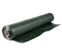 Toile de paillage en polypropylène de 100g/m² avec revêtement anti-UV. Feuille anti-mauvaises herbes pour la protection des plantes et des fleurs du potager. M100x2,10