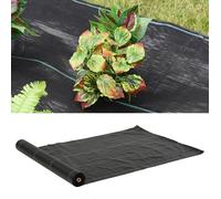 Toile de paillage géotextile - 1 x 50 m - 100 g/m² - Noire - Perméable anti-mauvaises herbes