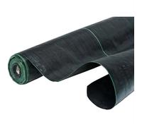 Toile de Paillage Geotextile Noir - 2m x 25m - Barriere Anti Racine - Anti Mauvaises Herbes Jardin
