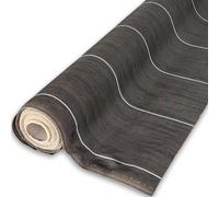 Toile de paillage Marron - 130gr m2 - tissée - Anti Mauvaises Herbes - Largeur 2M07 - Longueur 25m - Bache Geotextile 2M - Qualité Pro ZENLYS