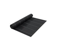 vidaXL Film anti-herbe noir 2x150 m PP