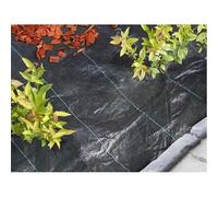 Toile de paillage paysages noire 2,10 x 25 m, traité anti UV, 100 g/m² - Bâche de sol anti mauvaises herbes