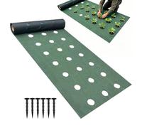 Toile de paysage lourde - Revêtement de sol de jardin 6x1m, Aération perméable | Tissu de bloc de gazon extérieur | Pour potager Serre Arrière-cour Terrasse Aménagement paysager Plantation
