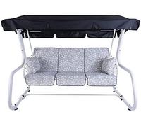 Toile de protection solaire pour hamac Hollywood Rimini/Venezia, 228 x 126 cm. Toit de remplacement pour hamac Hollywood. Housse de toit, bâche pour hamac de jardin en polyester, couleur noire