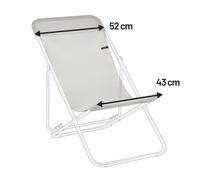 Toile De Rechange : 52 Cm - Transatube 2 - Batyline® Iso - Beige Seigle - Lafuma Mobilier