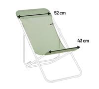 Toile De Rechange : 52 Cm - Transatube 2 - Batyline® Iso - Vert Moss - Lafuma Mobilier