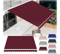 Toile de rechange de qualité supérieure pour véhicule récréatif - Auvent extérieur imperméable pour terrasse - 3 x 2,4 m et 3,7 x 3 m - Housse d'abri en polyester (Sune (4 x 2,7 m)