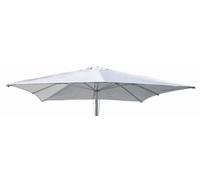 Toile de rechange en polyester 3 x 3 m pour parasol à mât central Cassiopeia - Blanc
