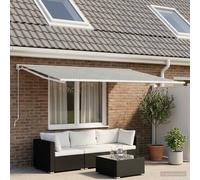 Toile de rechange pour auvent Anthracite et blanc 400 x 200 cm