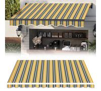 Toile de rechange pour auvent de terrasse - 280 g - Bâche résistante aux intempéries et à la décoloration pour magasin, terrasse, porte, fenêtre