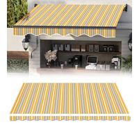 Toile de rechange pour auvent de terrasse - 280 g - Bâche résistante aux intempéries et à la décoloration pour magasin, terrasse, porte, fenêtre