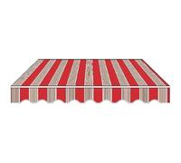 Toile de rechange pour auvent de terrasse en polyester imperméable et résistant aux déchirures avec cantonnière pour balcon et jardin (200 x 250 cm)