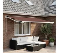 Toile de rechange pour auvent Marron 500 × 350 cm Polyester