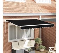 vidaXL Tissu de remplacement pour auvent Polyester 380x345 cm Rouge et blanc