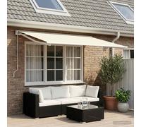 vidaXL Toile de rechange pour auvent Crème 350 x 200 cm Polyester