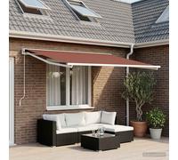 vidaXL Toile de rechange pour auvent 250 x 200 cm Polyester Marron 3444261
