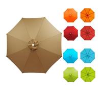 Toile de Rechange pour Parasol de Jardin, 2.30m/2.70m/3.0m/3.5m, 8 Baleines Toile De Rechange Pour Parasol Déporté, Housse De Rechange Pour Parasol De Terrasse Plage(Green,11.5FT/3.50M)