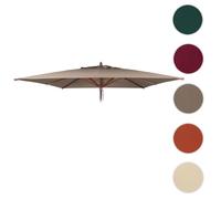 Housse de rechange pour parasol de restaurant en bois HWC-C57b, housse de parasol, carrée 3 x 3 m, polyester 3 kg ~ taupe