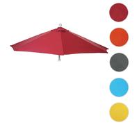 Housse De Rechange Pour Parasol Semi-Circulaire Parla, Housse De Parasol De Rechange, 270cm Tissu/Textile Uv 50+ 3kg Bordeaux Rouge