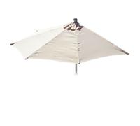 Mendler Toile de rechange pour parasol Parla 270 cm semi-circulaire UV 50+ 3 kg Crème