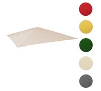 Housse de rechange pour parasol de luxe HWC-A96, housse de parasol de rechange, 3x4m (Ø5m) polyester 3,5kg ~ crème