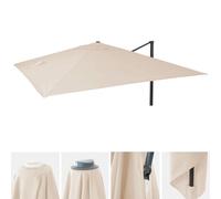 Housse de rechange pour parasol de luxe HWC-A96, housse de parasol de rechange, 3x4m (Ø5m) polyester 3,5kg ~ crème