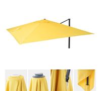 Toile de rechange pour parasol déporté HWC, 3 x 4 m ~ jaune