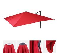 Toile De Rechange Pour Parasol Déporté Hwc, 3 X 4 M Rouge Rouge