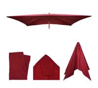 Housse de rechange pour parasol en bois Florida 2x3m, housse de parasol de jardin ~ bordeaux