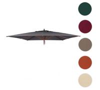 Housse de rechange pour parasol de restaurant en bois HWC-C57b, housse de parasol, carrée 4 x 4 m, polyester 6 kg ~ anthracite