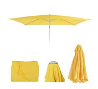 Housse de rechange pour parasol N23, housse de rechange pour parasol, 2x3m rectangulaire tissu/textile 4,5kg UV 50+ ~ jaune