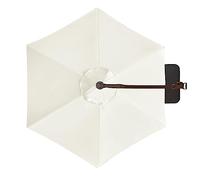 Toile De Rechange Pour Parasol Rond - 2m/2,7m/3.0m, 6/8 Baleines - Auvent De Parasol De Jardin De Table De March, Housse De Rechange Pour Parasol Droit Ou Déporté(Couleur:Blanca,Taille:300cm 6-Ribs)