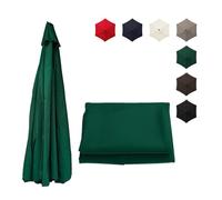 Toile De Rechange pour Parasol Tissu Imperméable | Toile De Rechange De Qualité Supérieure Pour Parasol D'extérieur(Dark green,2.0m/6.5ft-8ribs)