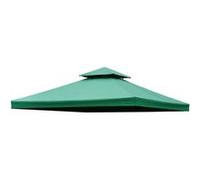 Toile de rechange pour pavillon tonnelle tente 3 x 3 m vert foncé Vert G