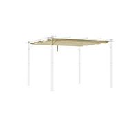 Toile de rechange pour pergola rétractable 3 x 3 m polyester haute densité 180 g/m² imperméabilisé beige