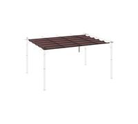 Toile de rechange pour pergola rétractable 4 x 3 m polyester haute densité 180 g/m² imperméabilisé chocolat