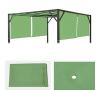 Housse de rechange pour toit de pergola Baia 4x4m ~ vert